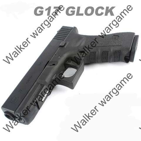 WE Tech Glock 17 Green Gas Blow Back Airsoft Pistol  - Black