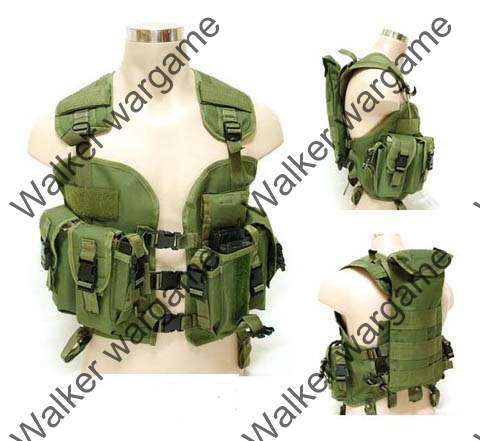 US Navy SEAL CQB Tactical LBV Modular Assault Vest - OD Green