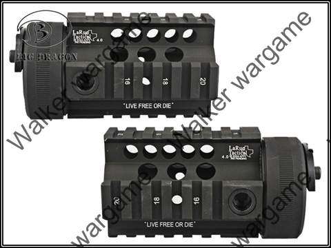 Tactical 4 inch M4 CQB RAS Metal RIS Free Float Picatinny Rail Handguard - BL