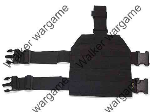 Flyye Drop Leg MOLLE Panel - SWAT Black (Can Add Any Molle Pouch)
