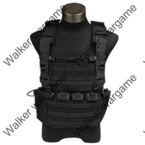 FLYYE Lightweight WSH Chest Rig Molle Vest - SWAT Black (Top Qulity)