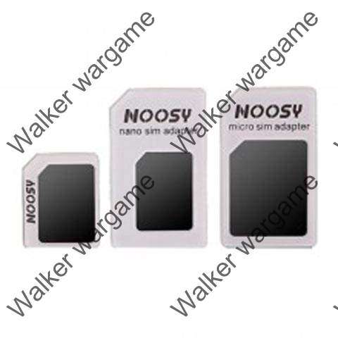 NOOSY 3 in 1 SIM Adapter for NANO/ Micro/ Standard SIM Card for iPhone 5/4/4S