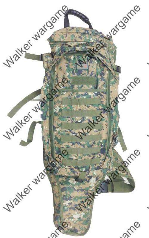 65L Combat Utility Rucksack Backpack Bulit in Rifle Bag - US Marine Digital Woodland