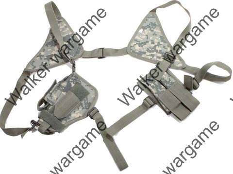 Tactical Shoulder Pistol Holster With Mag Pouch - US Army ACU (* RSA Seller *)