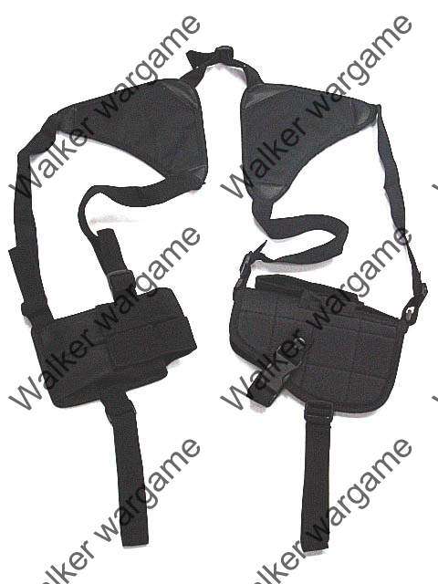 Tactical Shoulder Pistol Holster With Mag Pouch - SWAT Black (* RSA Seller *)