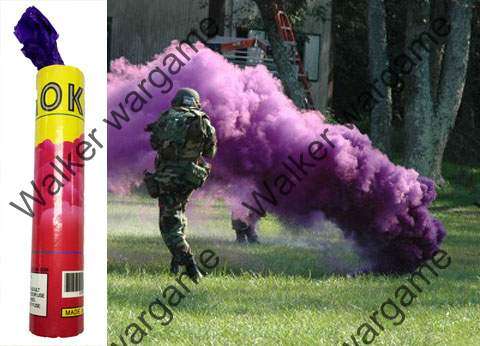 Airsoft And Paintball Tactical Smoke Grenades 60 Sec - Colour Purple