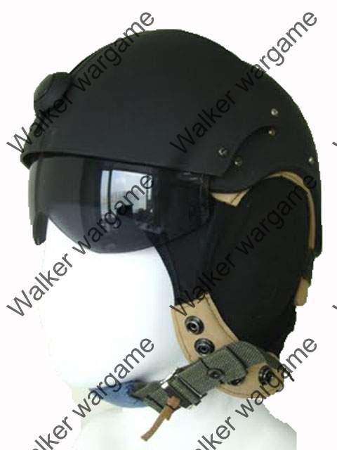 US Airforce HGU Style Air Jet Fighter And Helicopter Pilot Helmet - Matt Black