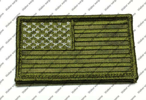 B3304 US Flag Right Arms With Velcro - US Special Force FG Camo Colour