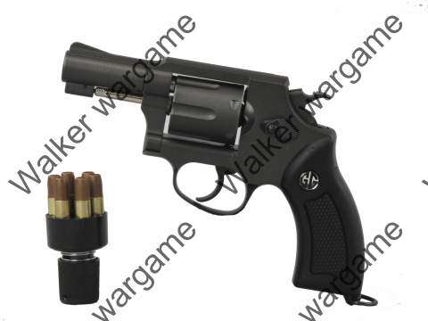G&G Full Metal G731 CO2 Gas Airsoft Revolver - BL (With Quick Loader + 6 Shell)