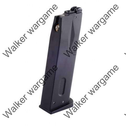 WE 24rd Green Gas Pistol Magazine for Beretta M9 GBB Black