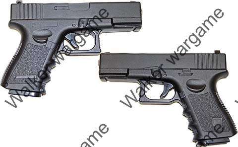 Galaxy G15 Glock 19 Zinc Alloy Shell Spring Gun Pistol - Black BB Gun