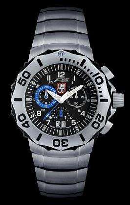 Luminox Men's 9124 F-16 Fighting Falcon Mens Watch - Steel Belt - With Original Box