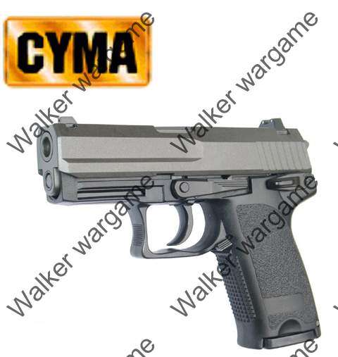 CYMA H&K USP Fixed Slide AEP Pistol (CM-125)- Airsoft Electric Pistol