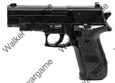 Galaxy Sig Sauer P226 Zinc Alloy Shell Airsoft Spring Gun Pistol - Black