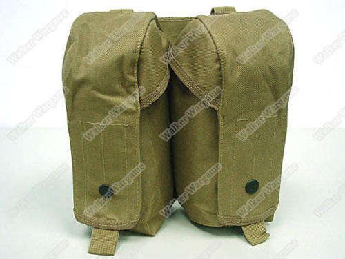 Tactical Double AK 7.62 Molle Magazine Pouch - Desert Tan