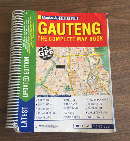MapStudio Street Guide Full Gauteng The Complete Map Book With GPS co-ordinates