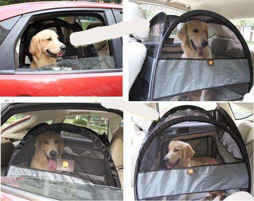 Pop-up Portable Pet HouseÂ Car Containment System Pet Tent- Large