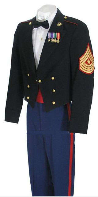 Original US Marine Evening dressing uniform -- Free New White Gloves