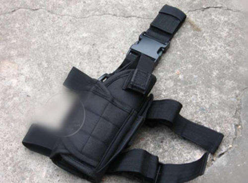 Drop Leg Pistol Holster  --- SWAT Black