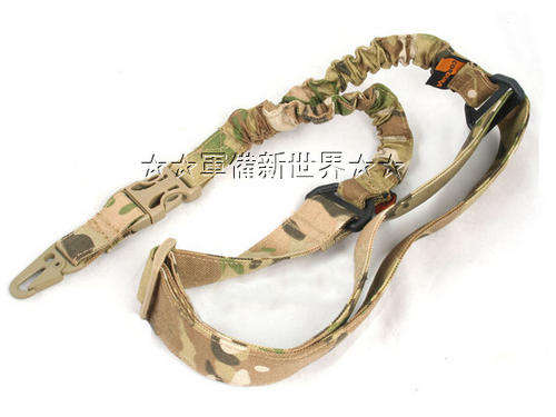 Tactical Elastic Bungee CQB Single Point Rifle Sling - Multicam Colour