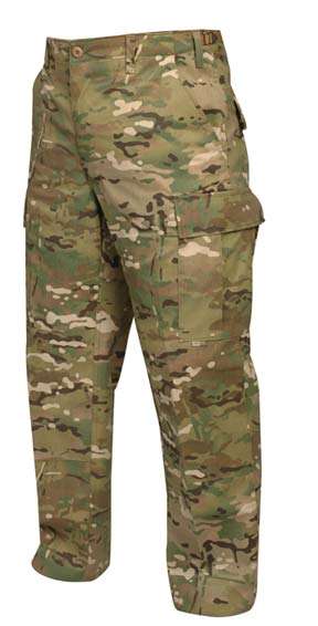 New US Amry Special Froce Battle Dress Uniform Camo Multicam Pants ----- Size Large