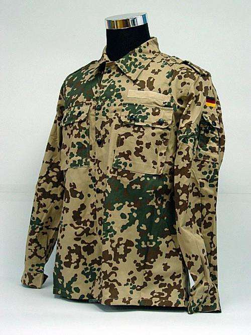 German Army Desert Flecktarn Camoflauge Uniform Set (jacket + pants) Size: Large
