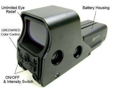 Tactical 552 Type Red/Green Reflex Dot Sight -- Black