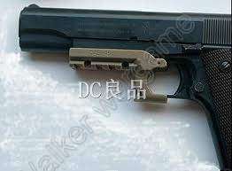Colt 1911 Under Rail Mount, 20mm Picattinny Tactical Rail (Can Fit Tourch And Laser) -- Black