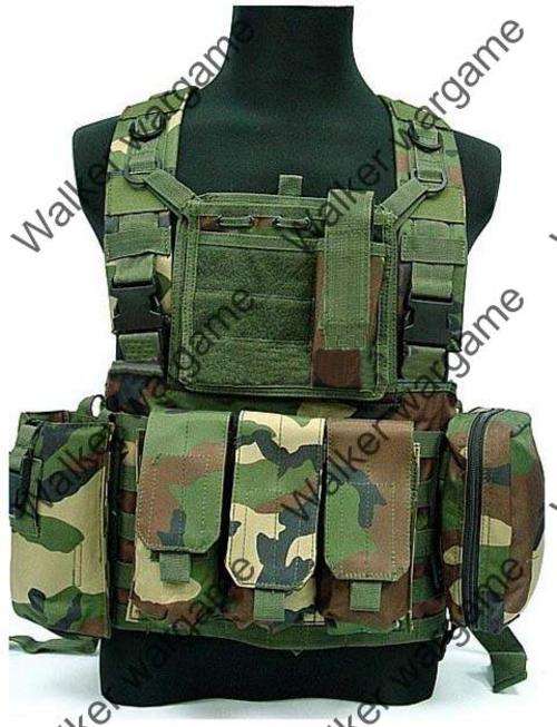 FSBE LBV Load Bearing Molle Assault Vest - US Army Woodland Camo