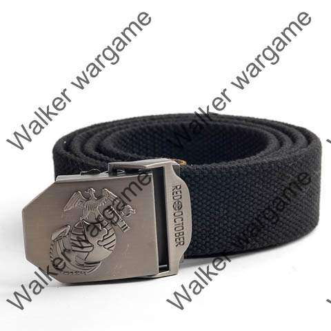 US Marine Logo Highly Durable And Versatile Tactical Duty Belt - SWAT Black