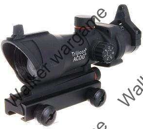 ACOG Type 1x30 Red/Green Dot Sight Scope w/QD Mount -- BLACK COLOUR