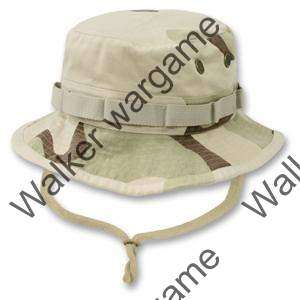 US Army Three Tan Colour Desert Camo Boonie hat - use at second desert storm