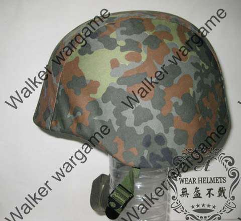 M88 PASGT Kevlar Helmet Cover (can fit SANDF helmet)   --  German Army Woodland Flecktarn colour