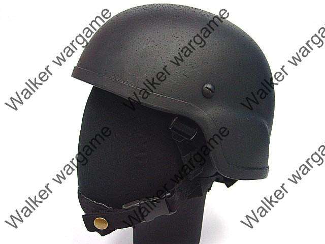 US ARMY MICH 2000 Replica Helmet (same weight like real Kevlar helmet) -- Black