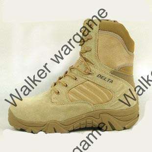 Delta 8" Inch Side ZIP High Cut Military Combat Assault Army Boots -- Desert Size 8 (42)