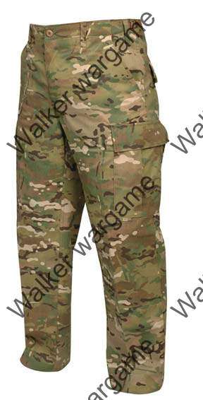 New US Amry Special Froce Battle Dress Uniform Camo Multicam Pants ----- Size X-Large