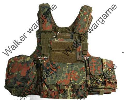 German Army Recon MOD MOLLE Vest -  Woodland Flecktarn (* RSA Seller *)