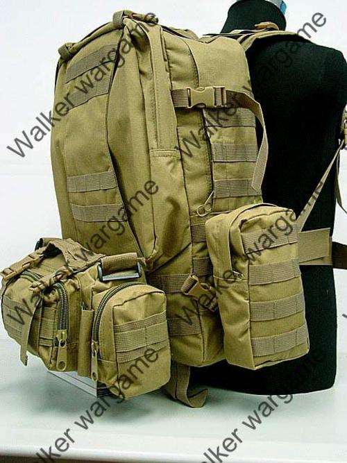 US Tactical Molle Assault Backpack Bag ---- Coyote Tan Colour