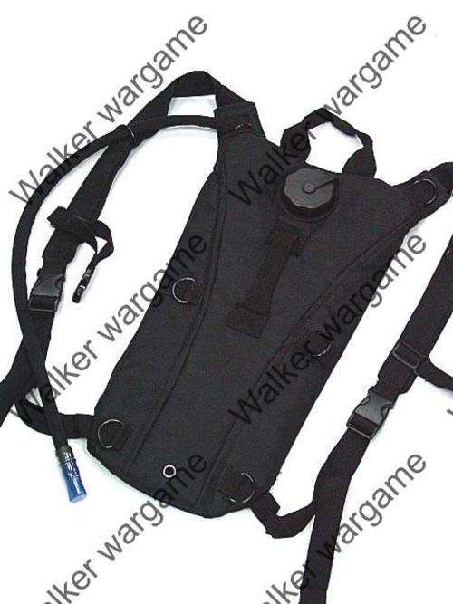 Hydration Water Backpack System Bag w/ 3L Reservoir - SWAT Black