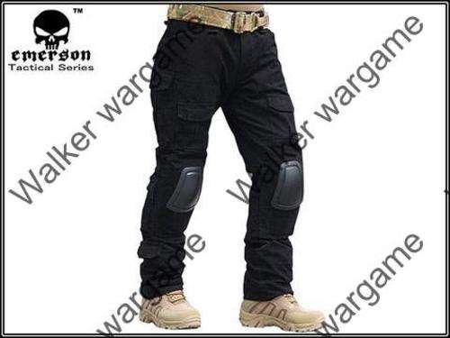 Tactical Battle Pants Build In Knee Pads - SWAT Black Size 38