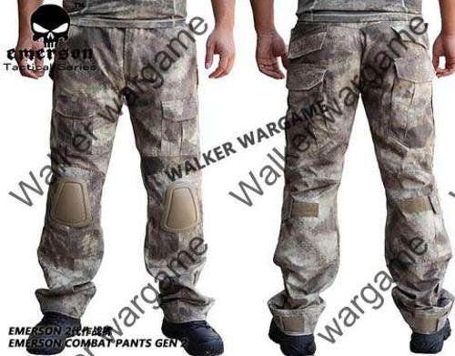 Tactical Battle Pants Build In Knee Pads - US Speical Force  A-TACS Camo Size 36
