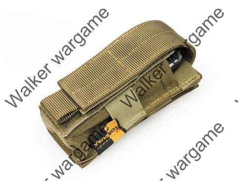 WWG Molle Single Pistol Magazine Pouch - Coyote Brown fit 9mm 40SW 45ACP