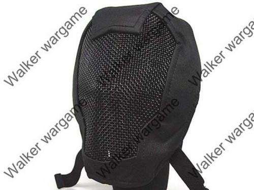 Stalker Type Full Face Metal Mesh Mask Ver. 3 -- SWAT Black