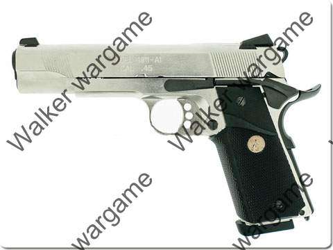 Army Full Metal Green Gas BlowBack Tactical 1911 - Silver R27