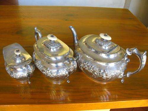 REDUCED TO BELOW COST! -BEAUTIFUL SILVER E.P.B.M (ELECTROPLATED BRITANNIA METAL) TEA SET