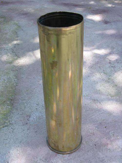 BRASS CANNON SHELL - 35CM IN LENGTH