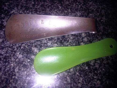 2 vintage shoe slips
