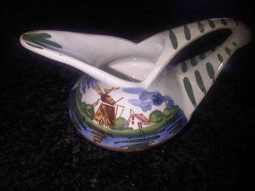 Hand Painted Blue Delfts milk jug made in holland,numbered