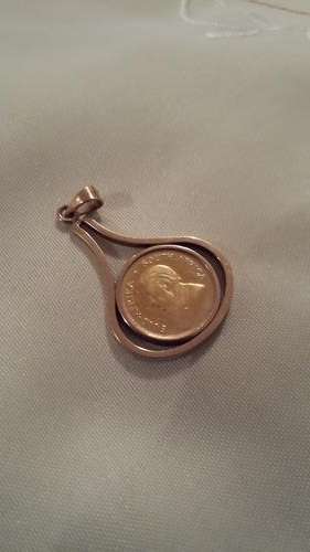 1/10 Kruger Rand in gold pendant