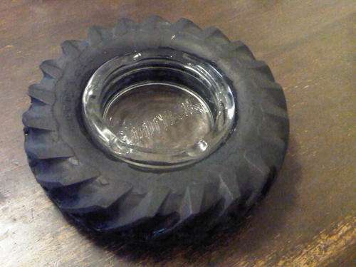 GOOD YEAR TYRE ASHTRAY  -" TRACTOR "TYRE THREAD